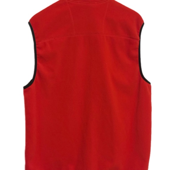 Men’s Timberland red fleece vest Sz L - Picture 3 of 5